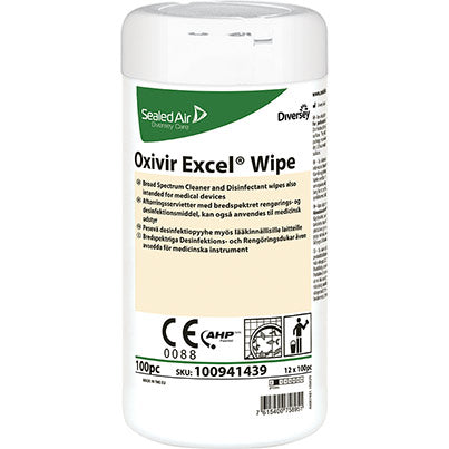 Diversey Oxivir Excel Disinfectant Wipes (Box of 12)