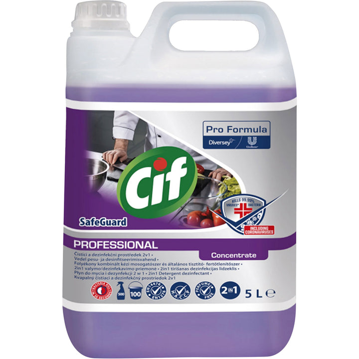 Cif Safeguard 2-in-1 Disinfectant Cleaner 5L