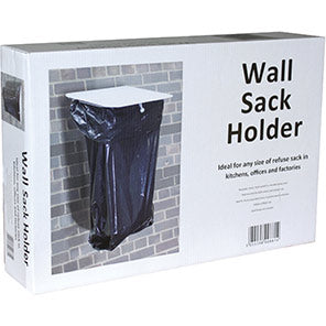Wall-Mounted Bin Bag Holder with Metal Lid