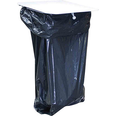 Wall-Mounted Bin Bag Holder with Metal Lid
