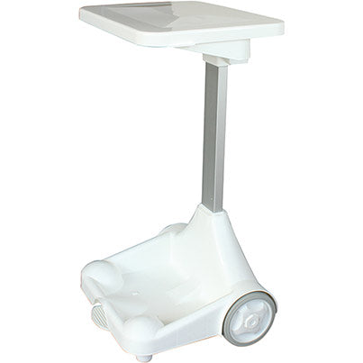 White Free-Standing Bin Bag Holder with Lid