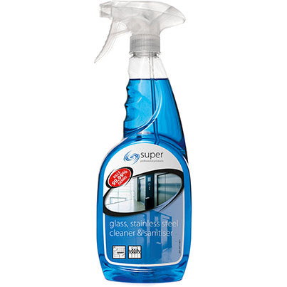 Super Professional Glass and Stainless Steel Cleaner Spray 750ml