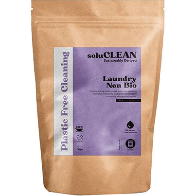 Solupak SoluCLEAN Laundry Non-Bio Ocean Washing Detergent Sachets (Pack of 100)