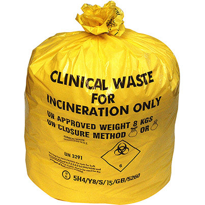 BPI Refuse Yellow 70L Clinical Waste Bag (Box of 300)