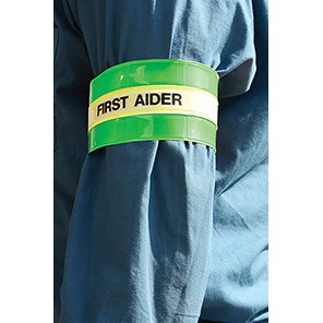 Spectrum Industrial Hi-Vis Green First Aider Armband