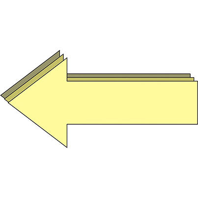 Photoluminescent Slip-Resistant Floor Arrow (Pack of 8)
