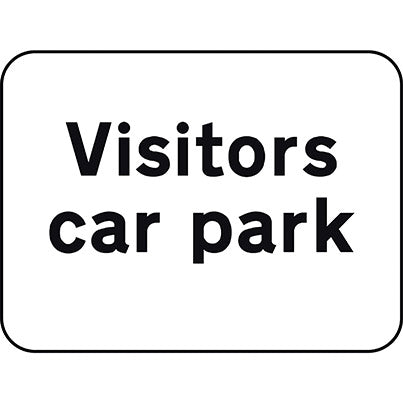 Dibond "Visitors Car Park" Road Sign 600mm x 450mm