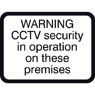 Dibond "Warning CCTV Cameras in Operation" Sign 600mm x 450mm