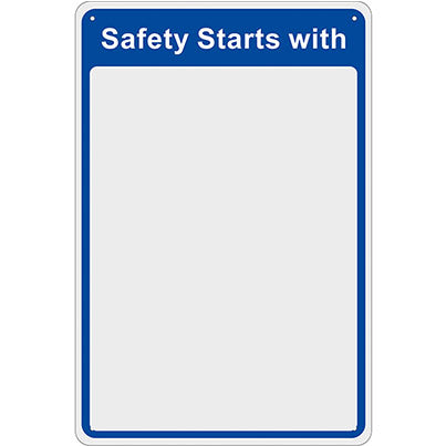 Self-Adhesive Vinyl "Safety Starts with" Safety Mirror