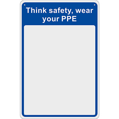 Think Safety, Wear Your PPE Safety Mirror