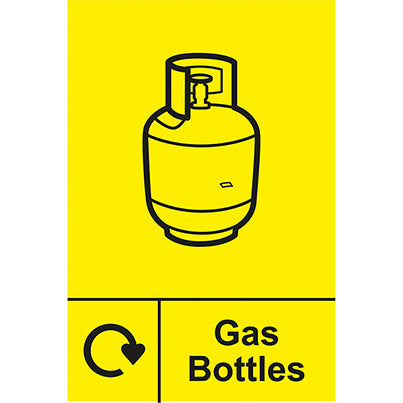 PVC "Gas Bottles" Recycling Sign 150mm x 200mm