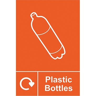 PVC "Plastic Bottle" Recycling Sign 150mm x 200mm
