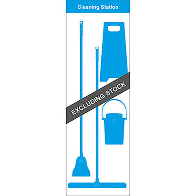Type C Cleaning Station Shadow Board 650mm x 1.9m