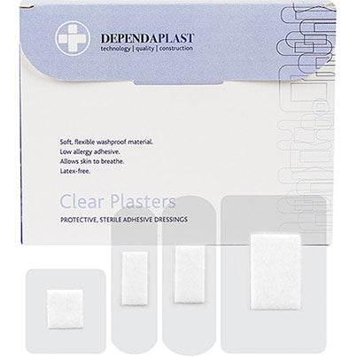 Dependaplast Assorted Clear Plasters (Box of 100)
