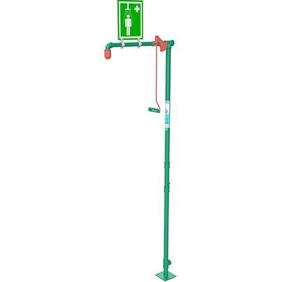 Hughes Galvanised Free-Standing Safety Shower