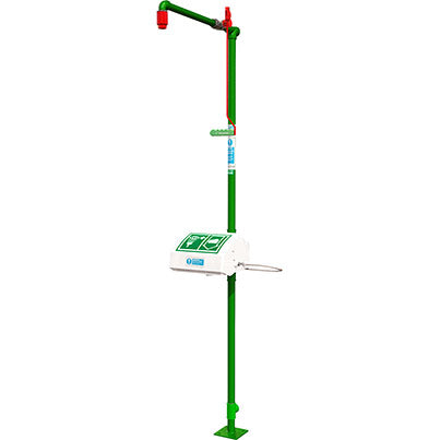 Hughes Galvanised Free-Standing Emergency Eyewash and Safety Shower