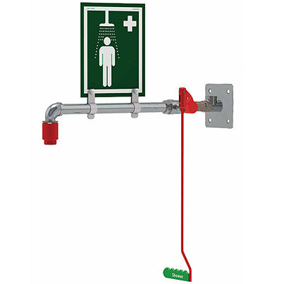 Hughes Stainless Steel Wall-Mounted Safety Shower