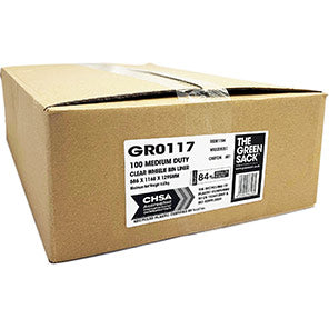 The Green Sack Clear 240L Medium-Duty Bin Bag (Box of 100)