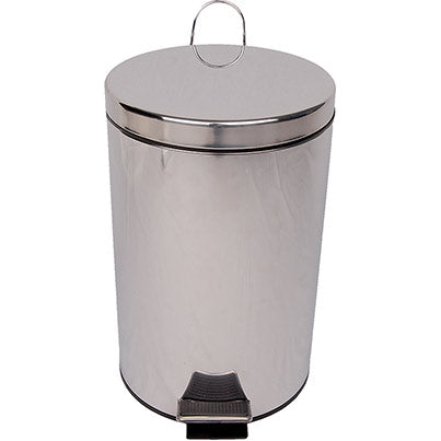 Robert Scott Silver 12L Steel Pedal Bin