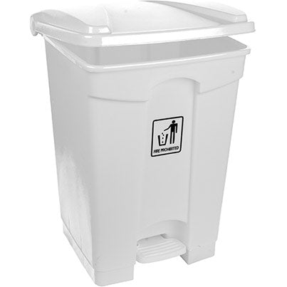 Robert Scott White Polypropylene Pedal Bin
