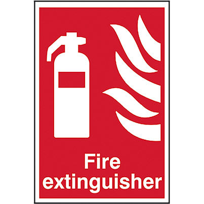 Self-Adhesive PVC "Fire Extinguisher" Sign 200mm x 300mm