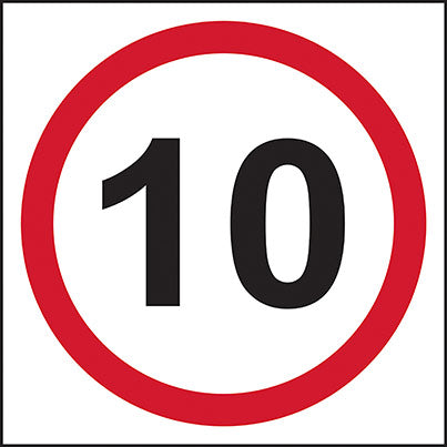 Foamex  Speed Limit Road Sign 400mm x 400mm
