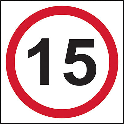 Foamex  Speed Limit Road Sign 400mm x 400mm