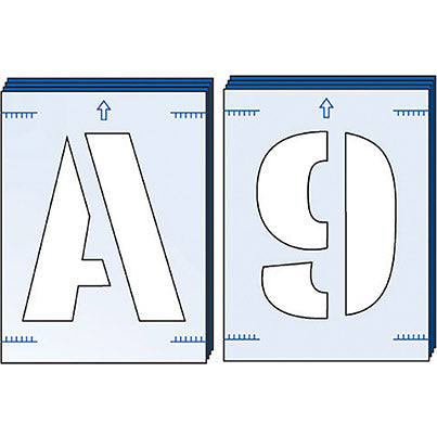50mm Letters And Numbers Stencil Set