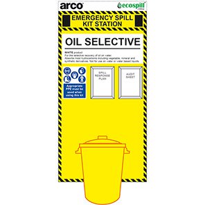 90L Oil Spill Kit Station Board