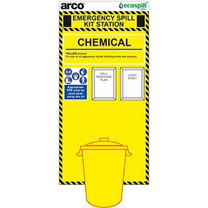 90L Chemical Spill Kit Station Board