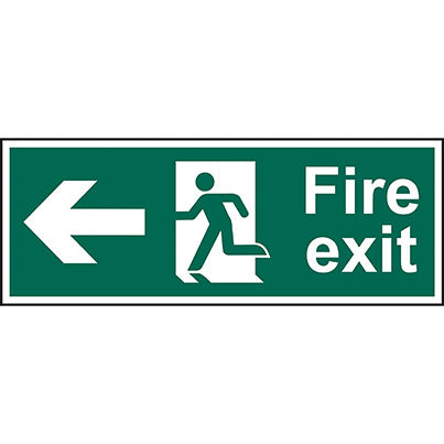 Double-Sided Foamex Hanging "Fire Exit"Sign 450mm x 150mm