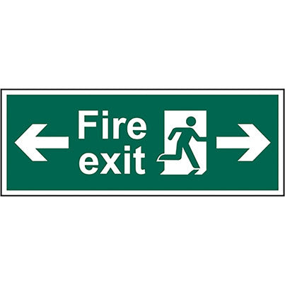 Double-Sided Foamex Hanging "Fire Exit"Sign 450mm x 150mm