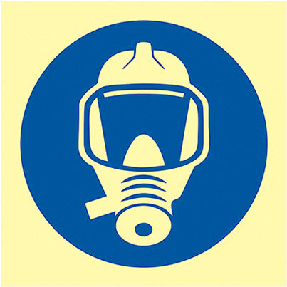 PVC Photoluminescent Breathing Apparatus Sign 150mm x 150mm