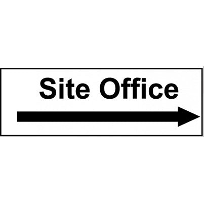 PVC "Site Office" Right Sign 300mm x 100mm
