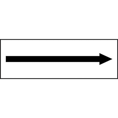 PVC Arrow Sign 300mm x 100mm