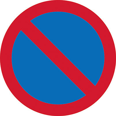 Dibond No Waiting Road Sign 450mm