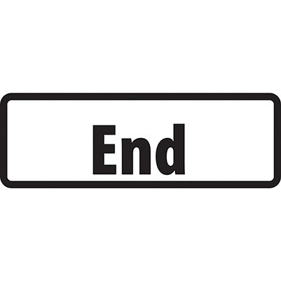 Zintec "End" Supplementary Plate 685mm x 275mm