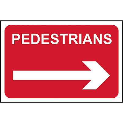 PVC "Pedestrians"  600mm x 450mm