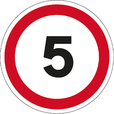 Slip-Resistant Laminate “5mph” Floor Graphic 400mm