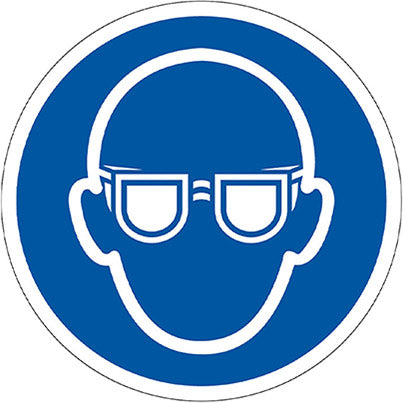 Slip-Resistant Laminate Eye Protection Symbol Floor Graphic 400mm