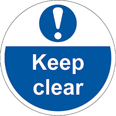 Slip-Resistant Laminate "Keep Clear" Floor Graphic 400mm