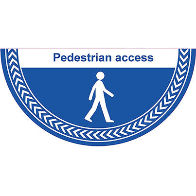 Slip-Resistant Laminate "Pedestrian Access" Floor Graphic 750mm x 375mm