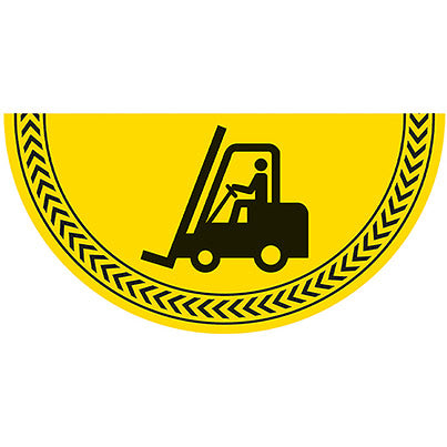 Slip-Resistant Laminate Forklift Symbol Floor Graphic 750mm x 375mm