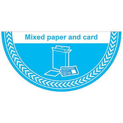 Slip-Resistant Laminate "Mixed Card and Paper" Floor Graphic 750mm x 375mm