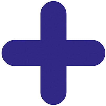 Blue + Symbol Symbol Floor Graphic 300mm x 300mm (Pack of 10)