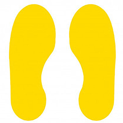 Footprints Floor Graphic 300mm x 100mm (Pack of 10)