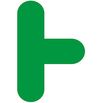 T Symbol Symbol Floor Graphic 300mm x 200mm (Pack of 10)