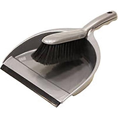 Silver Dustpan and Soft Brush