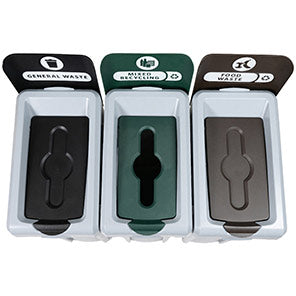 Rubbermaid Slim Jim Three-Stream Recycling Station