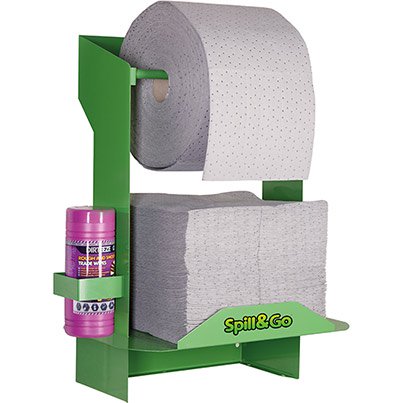 Spillmate Wall-Mounted Spill Kit Station with Maintenance Absorbents